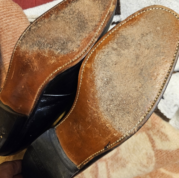 Men's Black Slip on Tassel Top Dress shoe - Picture 6 of 6